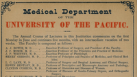 University of the Pacific: First Medical School in the West