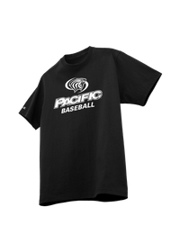 University of the Pacific Tigers Baseball Division I T-Shirt — Black / White Print — by Zeus Collegiate