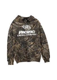 University of the Pacific Tigers Cross Country Division I Hooded Sweatshirt — Realtree / White Print — by Zeus Collegiate