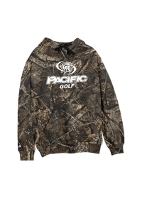 University of the Pacific Tigers Golf Division I Hooded Sweatshirt — Realtree / White Print — by Zeus Collegiate