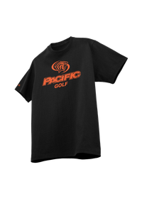 University of the Pacific Tigers Golf Division I T-Shirt — Black / Orange Print — by Zeus Collegiate