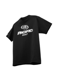 University of the Pacific Tigers Golf Division I T-Shirt — Black / White Print — by Zeus Collegiate