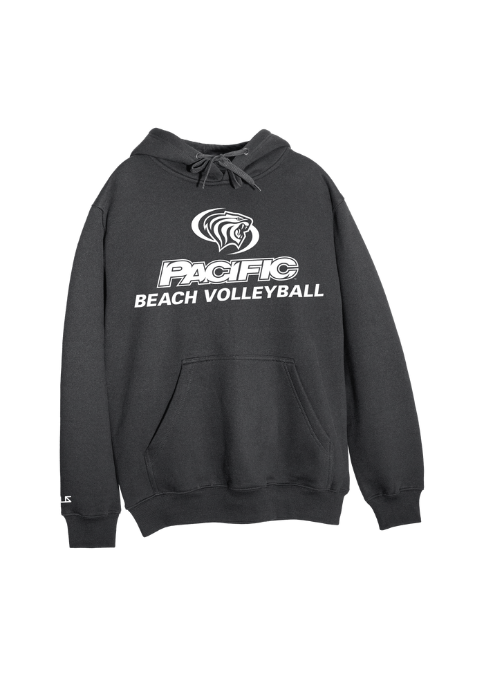 University of the Pacific Tigers Pacific Beach Volleyball Division I Hooded Sweatshirt — Dark Heather — by Zeus Collegiate