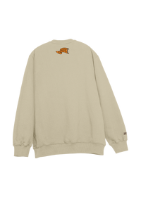University of the Pacific Tigers Crewneck Sweatshirt — Sand, Back (Alt) — by Zeus Collegiate
