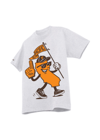 University of the Pacific Tigers T-Shirt — Ash, Front (Alt) — by Zeus Collegiate