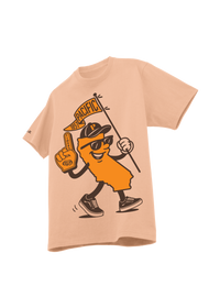 University of the Pacific Tigers T-Shirt — Clay, Front (Alt) — by Zeus Collegiate