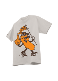University of the Pacific Tigers T-Shirt — Ice Grey, Front (Alt) — by Zeus Collegiate