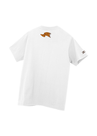 University of the Pacific Tigers T-Shirt — White, Back (Alt) — by Zeus Collegiate