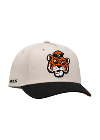 University of the Pacific Tigers Project 1851 Tommy Tiger Snapback — Angle View — by Zeus Collegiate
