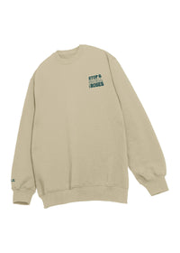 University of the Pacific Tigers Stop & Smell the Roses Crewneck Sweatshirt — Close-up — by Zeus Collegiate