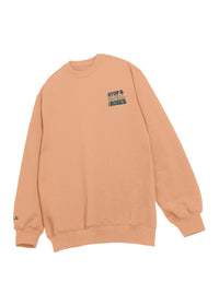 University of the Pacific Tigers Stop & Smell the Roses Crewneck Sweatshirt — Side View — by Zeus Collegiate