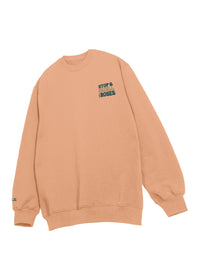 University of the Pacific Tigers Stop & Smell the Roses Crewneck Sweatshirt — Side View — by Zeus Collegiate