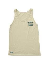 University of the Pacific Tigers Stop & Smell the Roses Tank Top — Close-up — by Zeus Collegiate