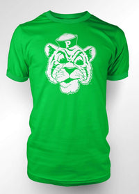 University of the Pacific Tigers Tommy Tiger Logo T-Shirt — Green — by Zeus Collegiate