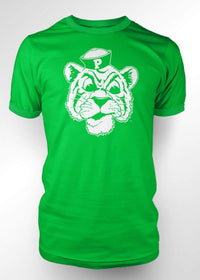 University of the Pacific Tigers Tommy Tiger Logo T-Shirt — Green — by Zeus Collegiate