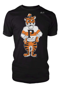 University of the Pacific Tigers Tommy Tiger Mascot T-Shirt — Black — by Zeus Collegiate