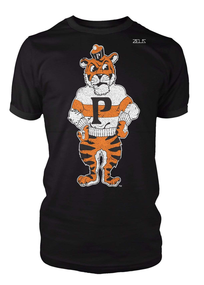 University of the Pacific Tigers Tommy Tiger Mascot T-Shirt — Black — by Zeus Collegiate