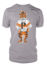 University of the Pacific Tigers Tommy Tiger Mascot T-Shirt — Gray — by Zeus Collegiate