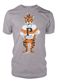 University of the Pacific Tigers Tommy Tiger Mascot T-Shirt — Gray — by Zeus Collegiate