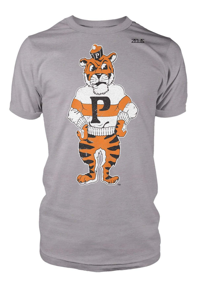 University of the Pacific Tigers Tommy Tiger Mascot T-Shirt — Gray — by Zeus Collegiate