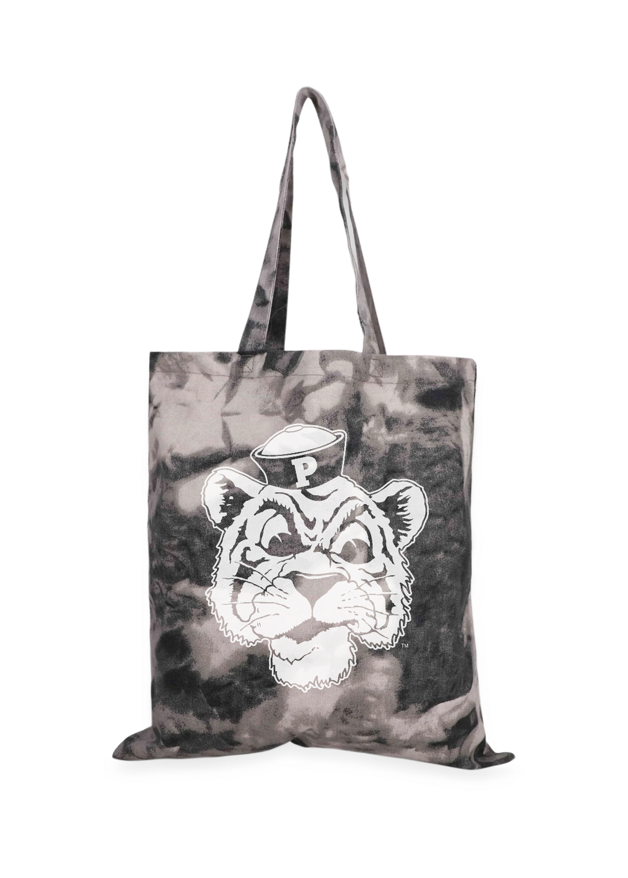 University of the Pacific Tigers Tommy Tiger Tote — Gray Tie-Dye — by Zeus Collegiate