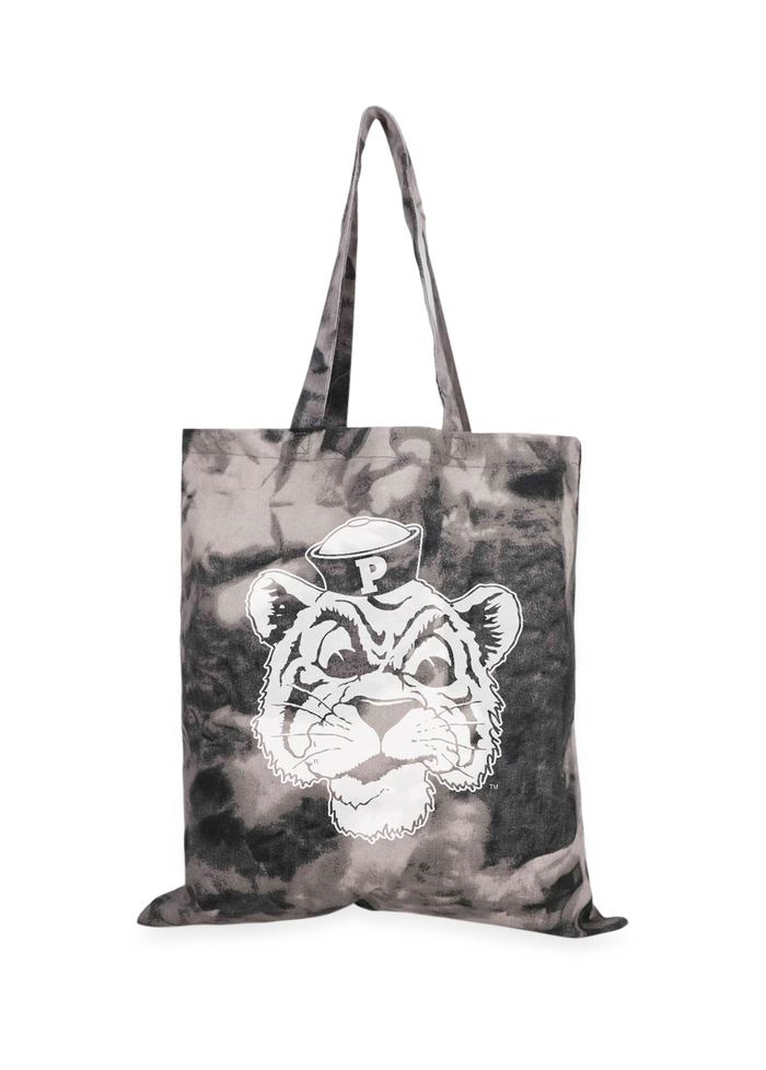 University of the Pacific Tigers Tommy Tiger Tote — Gray Tie-Dye — by Zeus Collegiate