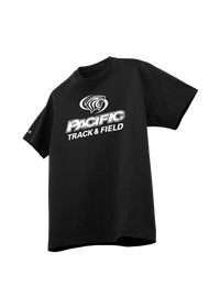 University of the Pacific Tigers Track & Field Division I T-Shirt — Black / White Print — by Zeus Collegiate