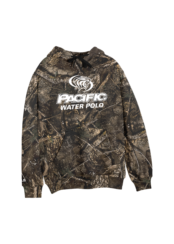 University of the Pacific Tigers Water Polo Division I Hooded Sweatshirt — Realtree / White Print — by Zeus Collegiate