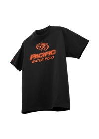 University of the Pacific Tigers Water Polo Division I T-Shirt — Black / Orange Print — by Zeus Collegiate