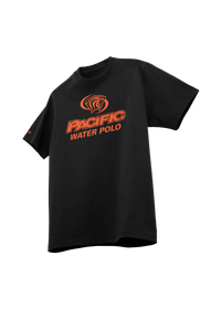 University of the Pacific Tigers Water Polo Division I T-Shirt — Black / Orange Print — by Zeus Collegiate