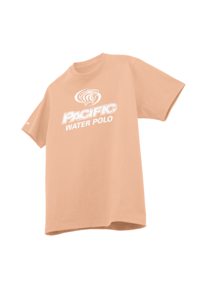University of the Pacific Tigers Water Polo Division I T-Shirt — Clay / White Print — by Zeus Collegiate