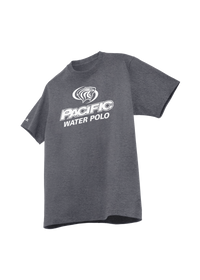 University of the Pacific Tigers Water Polo Division I T-Shirt — Dark Heather / White Print — by Zeus Collegiate