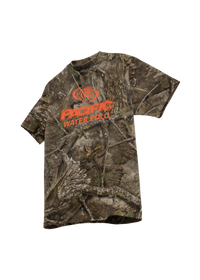 University of the Pacific Tigers Water Polo Division I T-Shirt — Realtree / Orange Print — by Zeus Collegiate