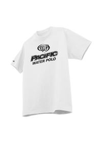 University of the Pacific Tigers Water Polo Division I T-Shirt — White / Black Print — by Zeus Collegiate