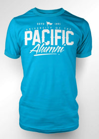 University of the Pacific Tigers Alumni Fierce T-shirt — Caribbean Blue — by Zeus Collegiate