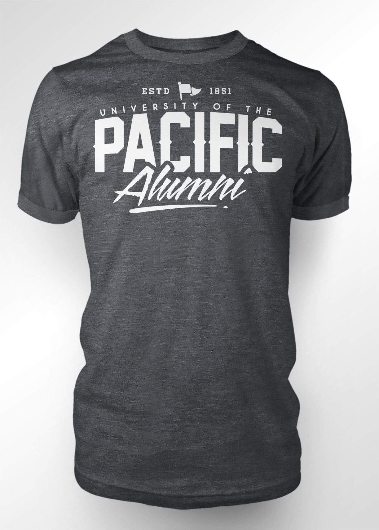 University of the Pacific Tigers Alumni Fierce T-shirt — Dark Heather — by Zeus Collegiate