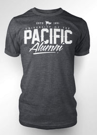 University of the Pacific Tigers Alumni Fierce T-shirt — Dark Heather — by Zeus Collegiate