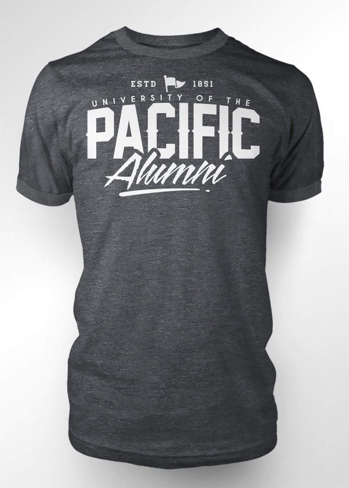 University of the Pacific Tigers Alumni Fierce T-shirt — Dark Heather — by Zeus Collegiate