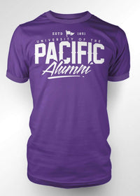 University of the Pacific Tigers Alumni Fierce T-shirt — Purple — by Zeus Collegiate