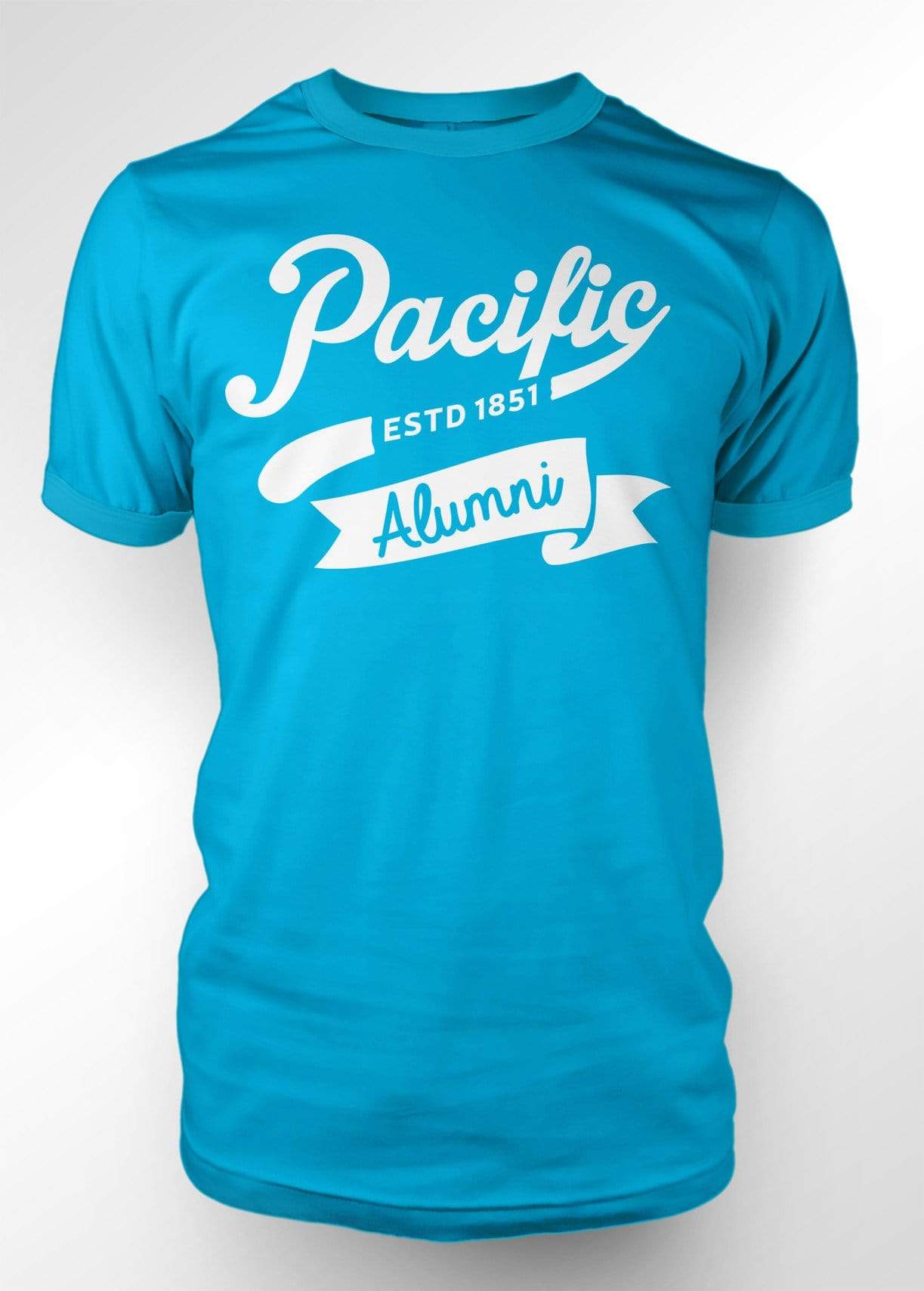 University of the Pacific Tigers Alumni Spirit T-shirt — Caribbean Blue — by Zeus Collegiate