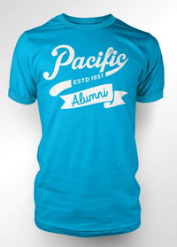 University of the Pacific Tigers Alumni Spirit T-shirt — Caribbean Blue — by Zeus Collegiate