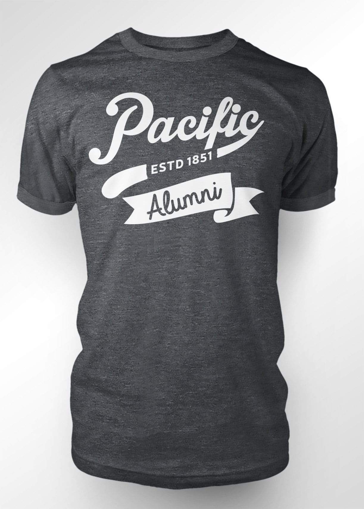 University of the Pacific Tigers Alumni Spirit T-shirt — Dark Heather — by Zeus Collegiate