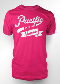 University of the Pacific Tigers Alumni Spirit T-shirt — Hot Pink — by Zeus Collegiate