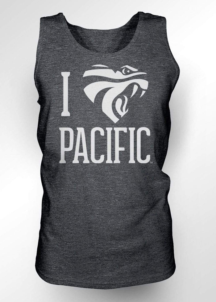 University of the Pacific Tigers I Love Pacific: Powercat Tank Top by Zeus Collegiate