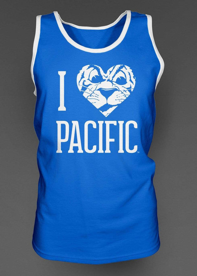 University of the Pacific Tigers I Love Pacific: Tommy Tiger Tank Top by Zeus Collegiate