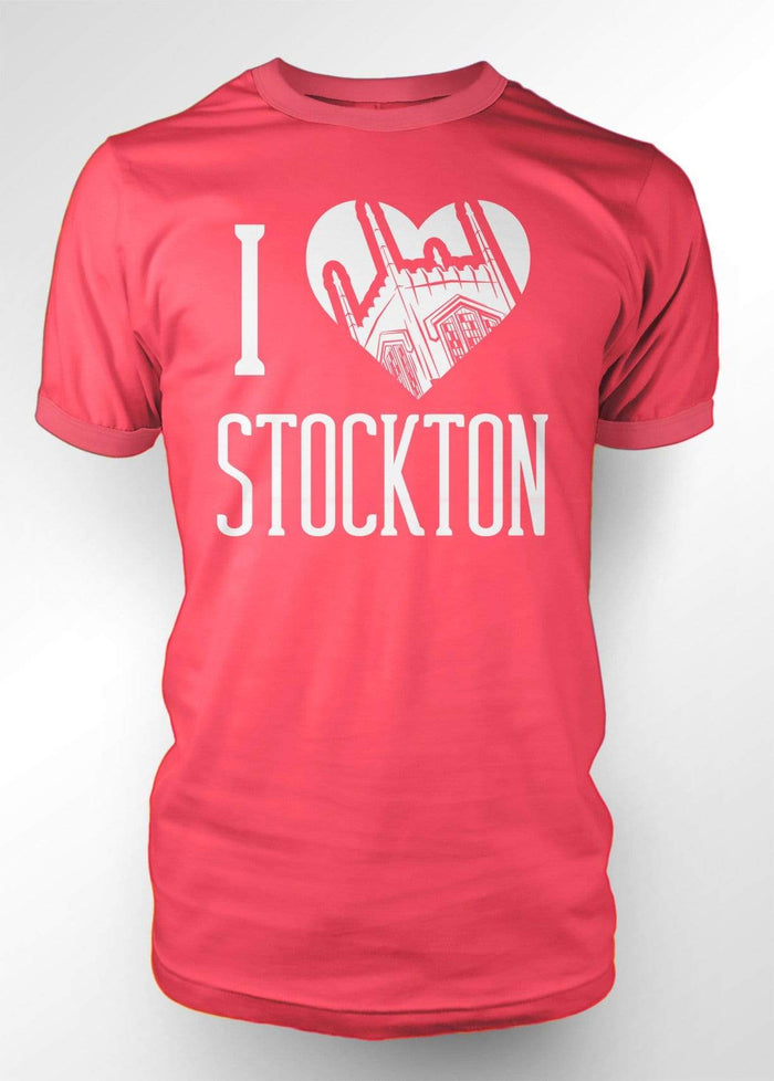 University of the Pacific Tigers I Love Stockton: Burns Tower T-shirt by Zeus Collegiate