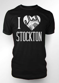 University of the Pacific Tigers I Love Stockton: Burns Tower T-shirt by Zeus Collegiate