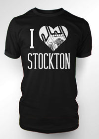 University of the Pacific Tigers I Love Stockton: Burns Tower T-shirt by Zeus Collegiate