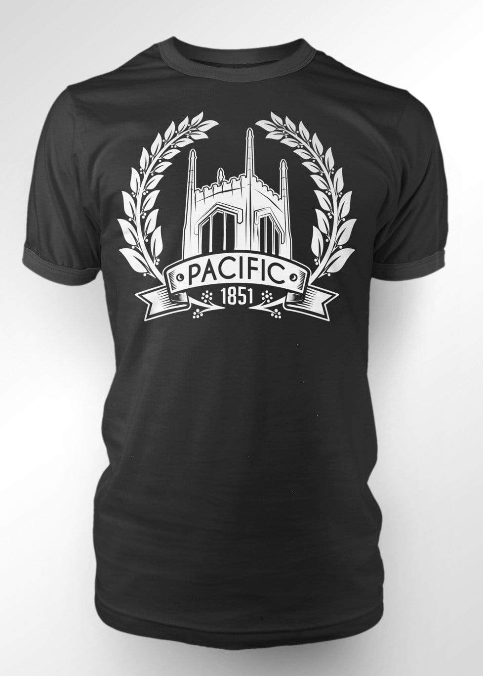 University of the Pacific Tigers Ivy T-Shirt — Black — by Zeus Collegiate