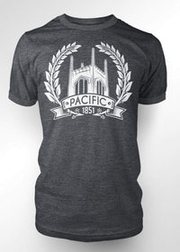 University of the Pacific Tigers Ivy T-Shirt — Dark Heather — by Zeus Collegiate